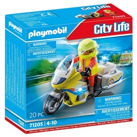 Playmobil City Life Διασώστης Με Μοτοσικλέτα 
