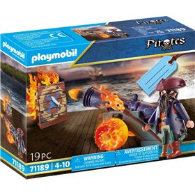 Playmobil Pirates Πειρατές Gift Set Πειρατής Με Κανόνι  Playmobil Pirates Πειρατές Gift Set Πειρατής Με Κανόνι