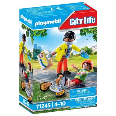Playmobil City Life Διασώστης Και Παιδάκι 