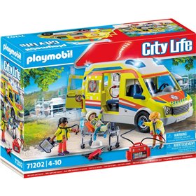 Playmobil City Life Ασθενοφόρο Με Διασώστες 