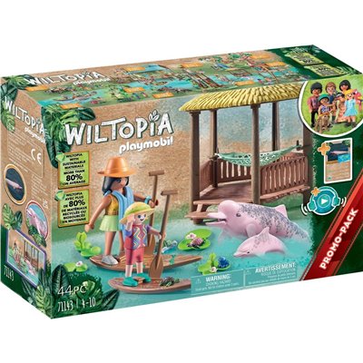 Playmobil Wiltopia - Βόλτα Στο Ποτάμι Με Τα Δελφίνια 