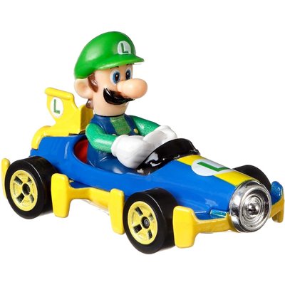 Mattel Hot Wheels Αυτοκινητάκια Mario Kart Luigi with Mach 8 