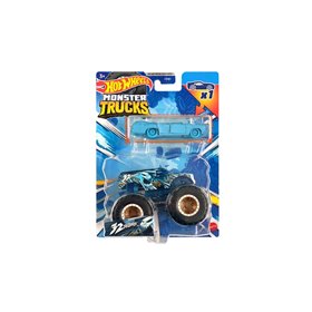 Mattel Hot Wheels Όχημα Monster Trucks Με Αυτοκινητάκι 32 Degrees 