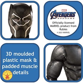 Rubies Παιδική Στολή Black Panther DLX Medium 5-6 χρονών  Rubies Παιδική Στολή Black Panther DLX Medium 5-6 χρονών