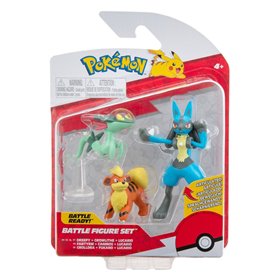 Jazwares Pokemon φιγούρες 3 τεμ. Growlithe, Dreepy, Lucario 