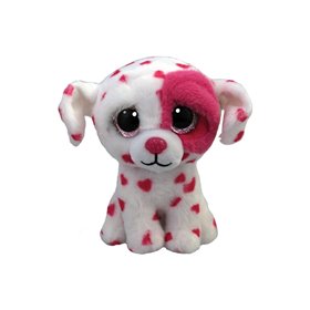 ty Χνουδωτο Σκυλος Ασπρος Με Καρδουλες 15Εκ. 