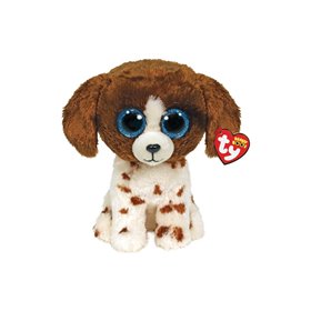 ty Χνουδωτο Σκυλακι Καφε Ασπρο Πιτσιλωτο 23Εκ. 