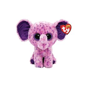 ty Beanie Boos Eva Χνουδωτό Ελέφαντας Μωβ 15Εκ 