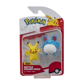 Jazwares Pokemon Φιγούρες 2 Τεμ Pikachu And Marill  Jazwares Pokemon Φιγούρες 2 Τεμ Pikachu And Marill