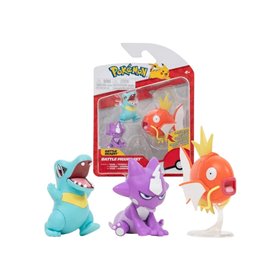 Jazwares Pokemon Battle Figure Set Pokemon φιγούρες 3 τεμ. Totodile, Toxel, Magikarp 
