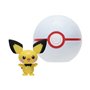 Jazwares Pokemon - Poke Ball Clip N Go με φιγούρα Pichu and Premierball 