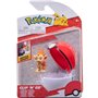 Jazwares Pokemon - Poke Ball Clip N Go με φιγούρα Chimchar with Poke ball 