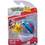 Jazwares Pokemon - Poke Ball Clip N Go με φιγούρα Pikachu with Great Ball 