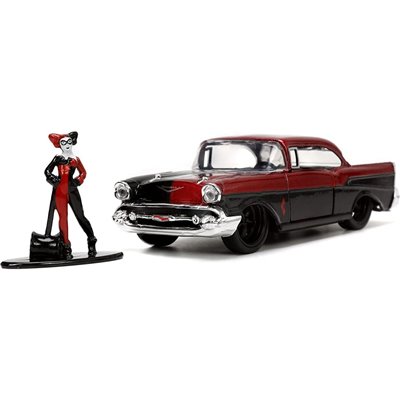 Jada Toys Harley Quinn 1957 Chevy Bel Air 1 32 