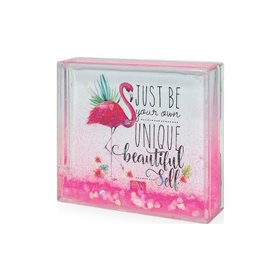 Legami Glitter Photo Frame Small - Flamingo Κορνίζα Πλαστική Liquid Glitter 