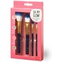 Legami Oh My Glow! Set Of 4 Makeup Brushes Stars Σετ 4 Βούρτσες Μακιγιάζ Stars Theme 