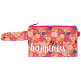 Legami Flowers Παιδικό Πορτοφόλι Κερμάτων με Φερμουάρ για Κορίτσι Ροζ 21,5X14 Cm 