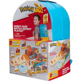 Jazwares Pokemon τσάντα μάχης ερήμου - Pokemon Carry Case Desert Playset 