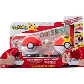 Jazwares Pokemon παιχνίδι μάχης 2 τεμ Rowlet With Repeat Ball vs. Rockruff  Jazwares Pokemon παιχνίδι μάχης 2 τεμ Rowlet With Repeat Ball vs. Rockruff