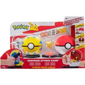 Jazwares Pokemon παιχνίδι μάχης 2 τεμ Pikachu vs Machop  Jazwares Pokemon παιχνίδι μάχης 2 τεμ Pikachu vs Machop