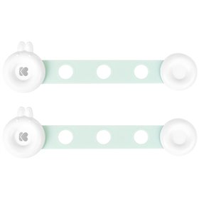 KikkaBoo Προστατευτικά για Ντουλάπια και Συρτάρια με Αυτοκόλλητο από Πλαστικό σε Mint 16.5x2cm 2τμχ 