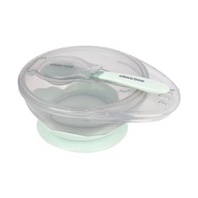 KikkaBoo Μπολάκι φαγητού με κουτάλι Μέντα  KikkaBoo Μπολάκι φαγητού με κουτάλι Μέντα