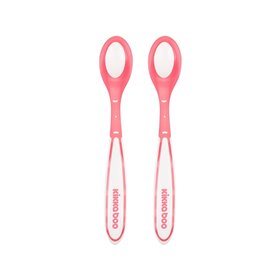 KikkaBoo Κουταλάκια με Αισθητήρα Θερμότητας 2Pcs Boo Ροζ  KikkaBoo Κουταλάκια με Αισθητήρα Θερμότητας 2Pcs Boo Ροζ