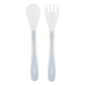 KikkaBoo Κουτάλι Και Πιρούνι Σετ PP Μπλε  KikkaBoo Κουτάλι Και Πιρούνι Σετ PP Μπλε