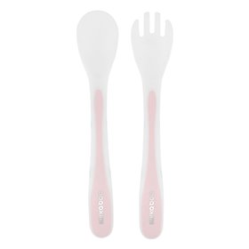 KikkaBoo Κουτάλι Και Πιρούνι Σετ PP Pink  KikkaBoo Κουτάλι Και Πιρούνι Σετ PP Pink