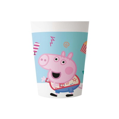 PROCOS Σετ 2 Ποτηριών Πολλαπλών Χρήσεων Peppa Pig Messy Play, 230 Ml Χωρητικότητα 