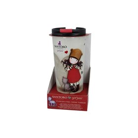 Stor Gorjuss Insulated Stainless Steel Θερμός Κούπα Coffee Tumbler 425 ml  Stor Gorjuss Insulated Stainless Steel Θερμός Κούπα Coffee Tumbler 425 ml