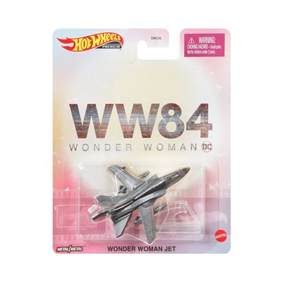 Mattel Hot Wheels Συλλεκτικά Αυτοκινητάκια Entertainment WW84 Wonder Woman Jet DC Comics Metal 