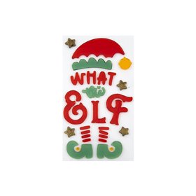 Christakopoulos Χριστουγεννιάτικο Αυτοκόλλητο Gel Παραθύρου 21x9εκ. - 1 τμχ 