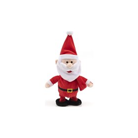 Christakopoulos Χριστουγεννιάτικος Τάρανδος And Άγιος Βασίλης Με Στρουμφο-Κάλαντα και Κίνηση 19Εκ. 