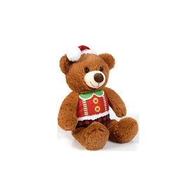 Christakopoulos Λούτρινα Αρκουδάκια με Χριστουγεννιάτικη Στολή Καρυοθραύστη 22εκ. - 1 τμχ 