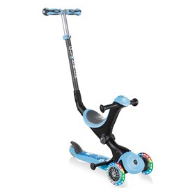 Globber Scooter Go-Up Deluxe Παιδικο Πατινι Αναδιπλουμενο Fantasy Lights Pastel Blue 