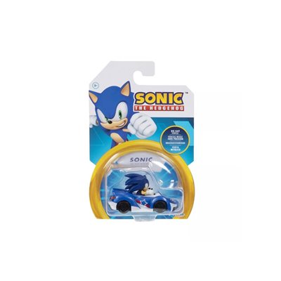 JAKKS PACIFIC Sonic the Hedgehog Die-cast Vehicle - Sonic (Speed Star) Φιγούρα με Όχημα 