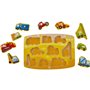 Hape Happy Puzzles Ξύλινο Παζλ Οχήματα Construction Peg 