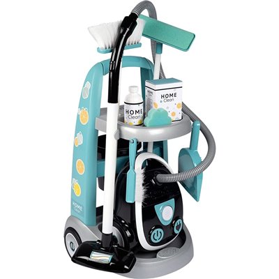 Smoby Cleaning Kit Trolley Καθαρισμού και Ηλεκτρική Σκούπα 