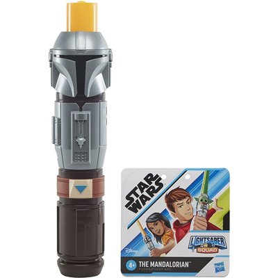 Hasbro Star Wars Lightsaber Squad The Mandalorian Extendable Orange Lightsaber Mando 