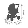 Smoby Maxi Cosi Καρότσι κούκλας με πορτ-μπεμπε For Dolls Up To 42 Cm 