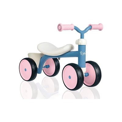 Smoby Pico Ride On Rookie Pink Metal Silent Wheels 