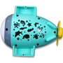 Bburago Bb Junior Βαρκούλα Μπάνιου με Προβολέα Βυθού Splash N Play Submarine Projector, Blue 