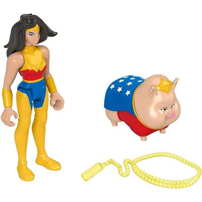 Fisher-Price DC League of Super-pets Wonder Woman and PB, set 2 Φιγούρες με Αξεσουάρ 