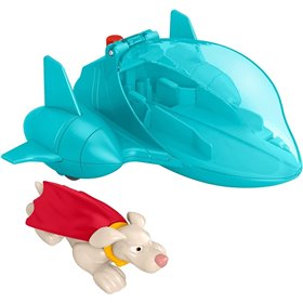 Fisher-Price DC League of Super-pets Οχήματα Σούπερ Εκτόξευσης Super Launch Krypto Figure and Invisible Jet Vehicle  Fisher-Price DC League of Super-pets Οχήματα Σούπερ Εκτόξευσης Super Launch Krypto Figure and Invisible Jet Vehicle