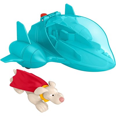 Fisher-Price DC League of Super-pets Οχήματα Σούπερ Εκτόξευσης Super Launch Krypto Figure and Invisible Jet Vehicle 