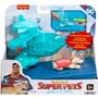 Fisher-Price DC League of Super-pets Οχήματα Σούπερ Εκτόξευσης Super Launch Krypto Figure and Invisible Jet Vehicle 