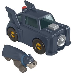 Fisher-Price DC League of Super-pets Οχήματα Σούπερ Εκτόξευσης Super Launch Ace Figure and Batmobile Vehicle  Fisher-Price DC League of Super-pets Οχήματα Σούπερ Εκτόξευσης Super Launch Ace Figure and Batmobile Vehicle