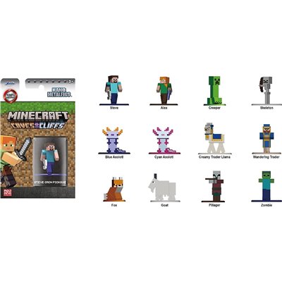 Jada Toys Minecraft Single Pack Nano Μεταλλική Φιγούρα 4 εκ. 