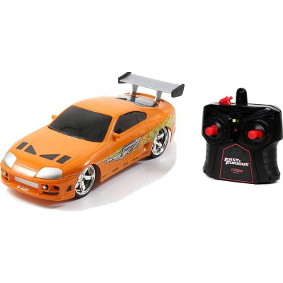 Jada Toys Fast and furious Coche Rc 1995 Brians Toyota Supra-Naranja 1:16 